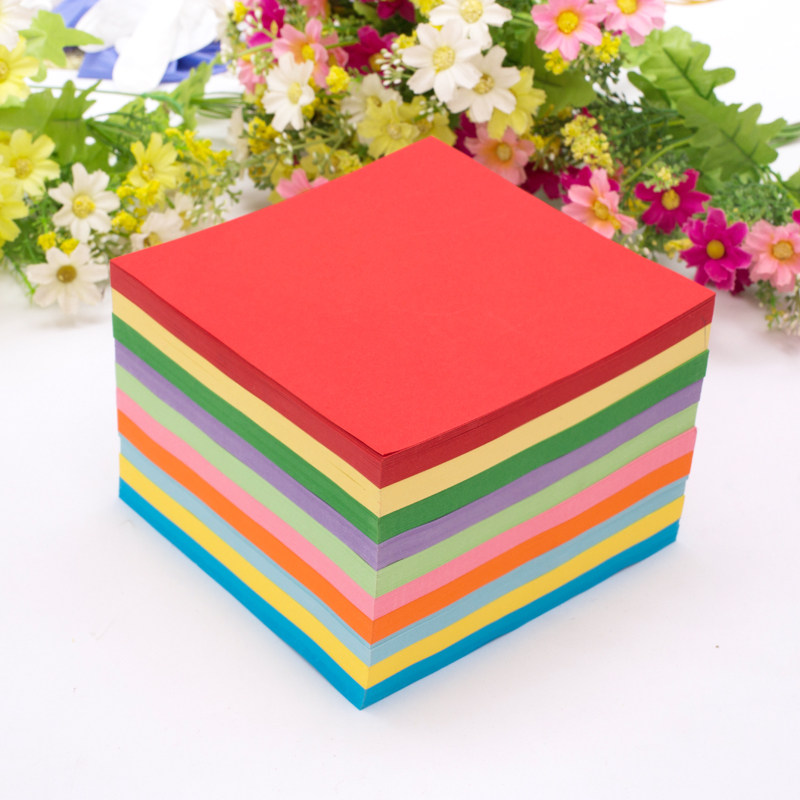 Origami 17 * 17cm color photocopy paper-cut to make handmade special square children's kindergarten diy materials