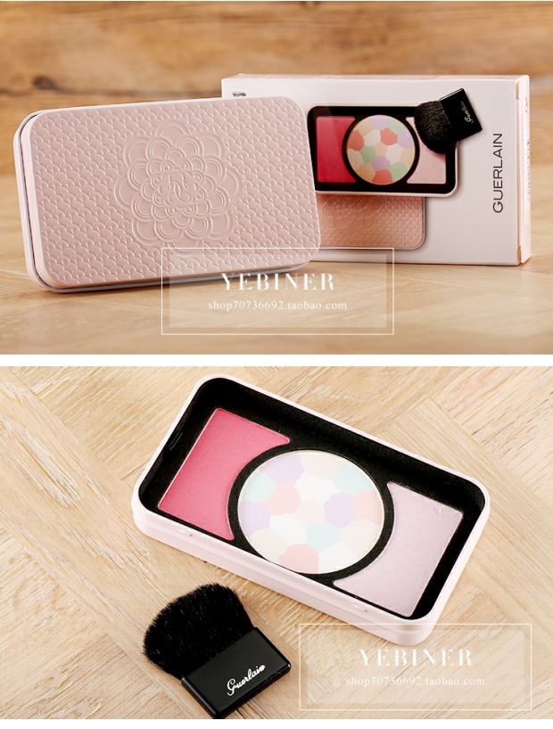 Phấn phủ hạn chế Guerlain / Guerlain Meteor Sakura Dance Honey + Highlight + Blush Makeup Set son lâu trôi
