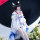 Nine Meow Qiqi Оригинальный костюм God Girl Columbia cos Columbia косплей двухмерный костюм для косплея mini 0