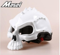 MASEI motorcycle helmet wild skeleton demon half helmet horror helmet funny helmet cosplay