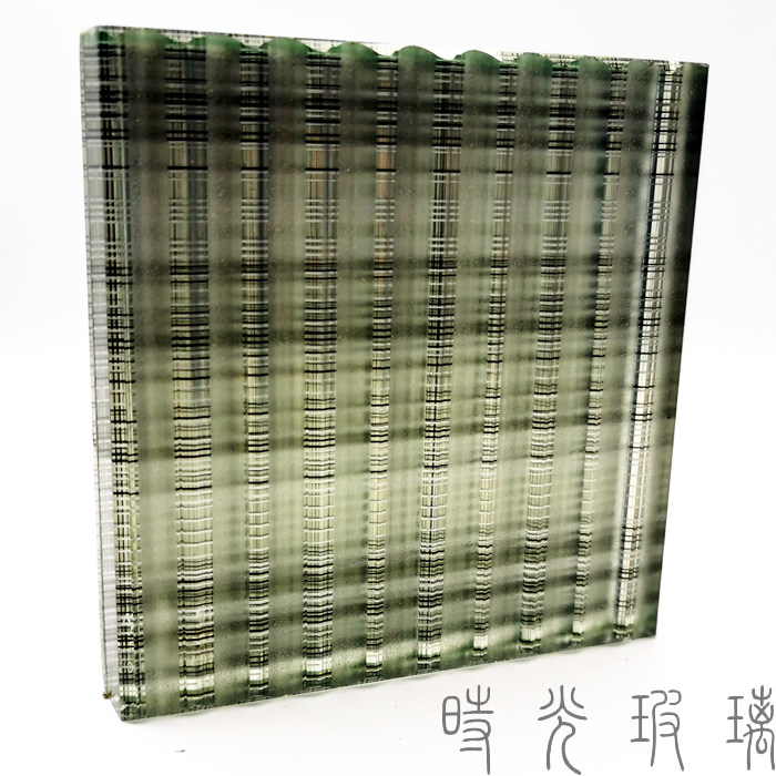 Engraving Texture Corrugated Surface Treatment Gray Wire Treatment High-end Design Craft Art Glass