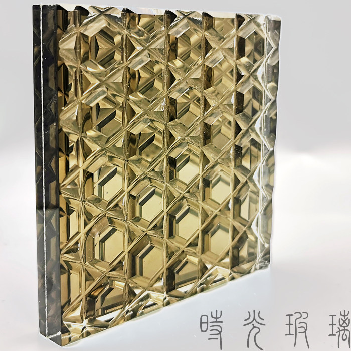 Special engraving pattern Grey tea mirror effect Double layered silk Circular simple pattern Atmospheric design