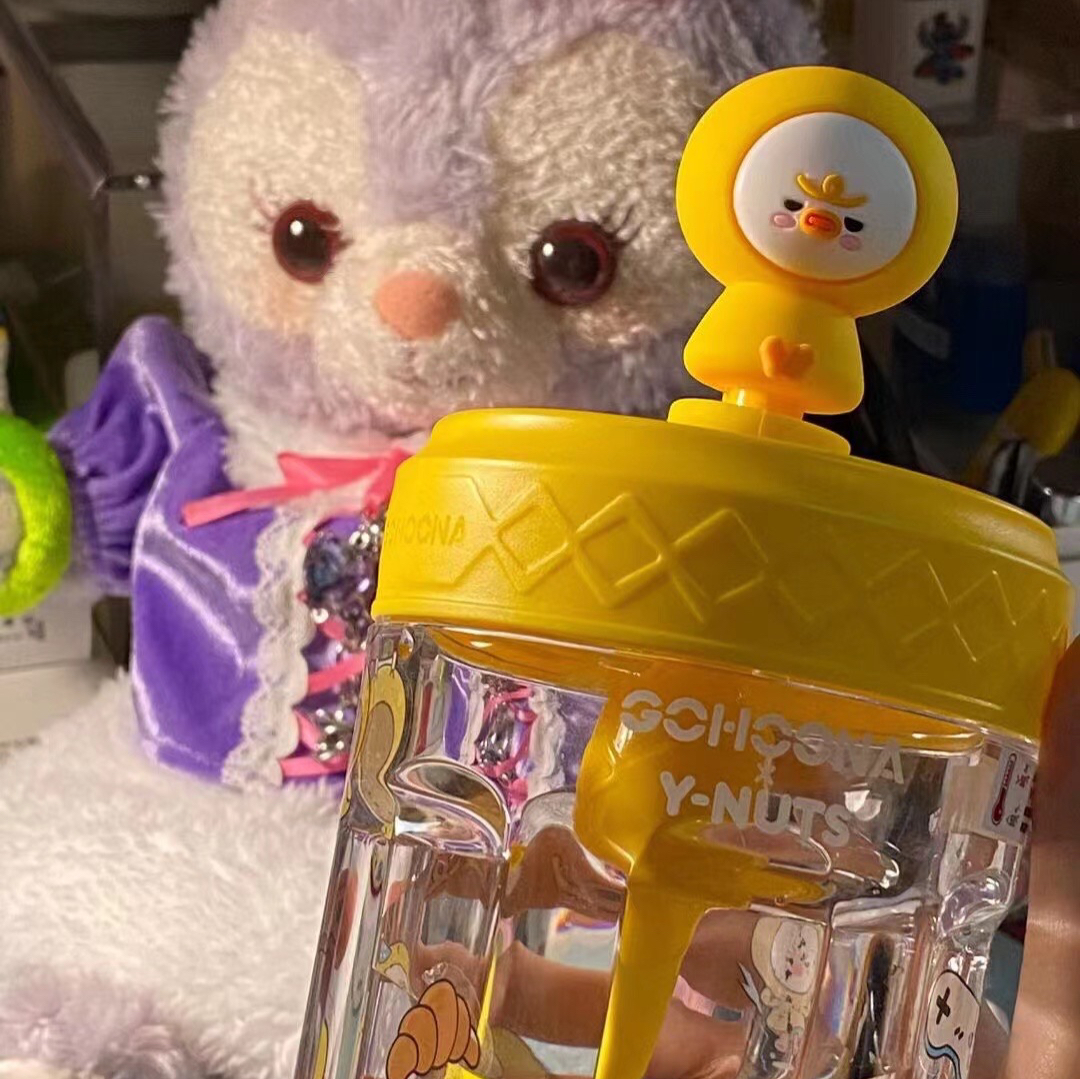 Xiaozhangmeng straw cup crooked star girl high-value can be slanted for children and adults Internet celebrity cute summer water cup