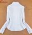 Mùa xuân mới nhà nữ cá nhân cổ áo giáng sinh cổ áo sơ mi dài tay cotton nữ áo trắng có XL áo sơ mi nữ công sở Mùa xuân