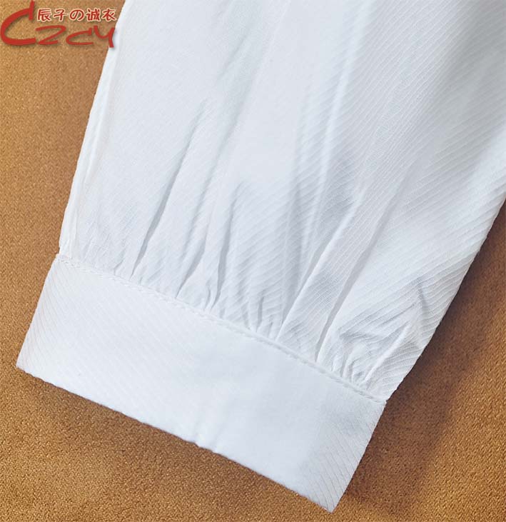Mùa xuân mới nhà nữ cá nhân cổ áo giáng sinh cổ áo sơ mi dài tay cotton nữ áo trắng có XL áo sơ mi nữ công sở