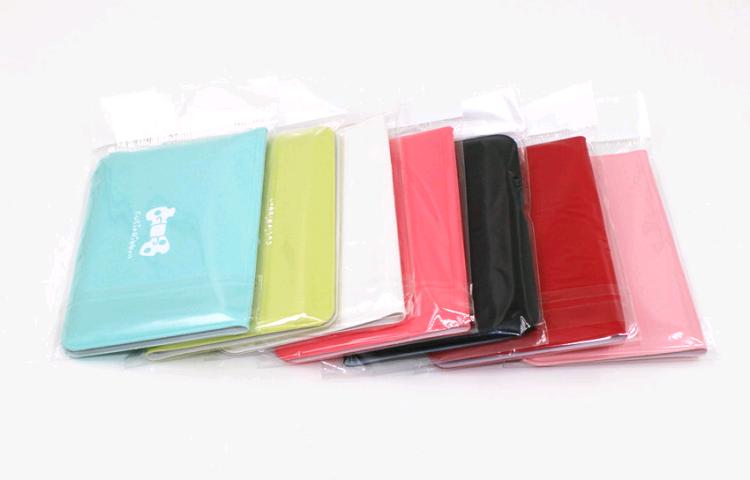 Phiên bản tiếng Hàn của gói thẻ nơ dễ thương Bộ thẻ hoạt hình bằng nhựa trong suốt danh thiếp gói thẻ 12 bit bóp tiền
