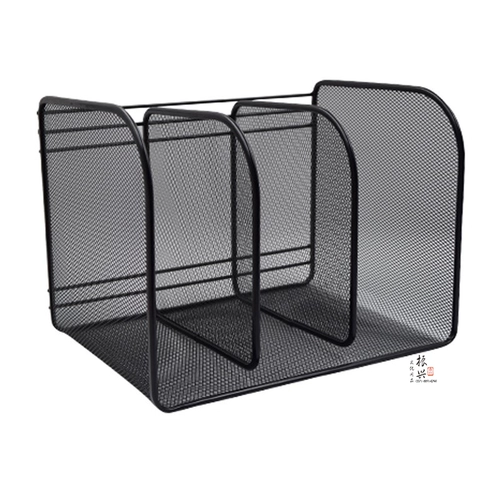 3006 Железная проводная сетчатая коробка для журнала Metal Mesh Three -Grid Iron Network File рама организует рамку данных