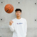 BALLHO Мужской баскетбольный осенний хлопковый спортивный трендовый лонгслив, оверсайз