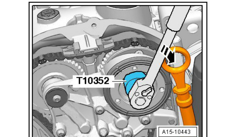 Volkswagen Audi 1.8 2.0T Magotan CC A4L Haorui EA888 engine timing special tool T10355