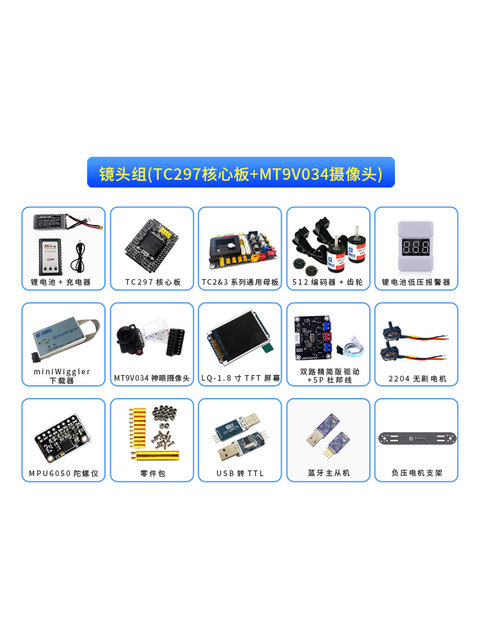 19Th Intelligent Car Competition Camera Group Learning Kit Tc297 Plan C Car Model Newb Car Model Longqiu