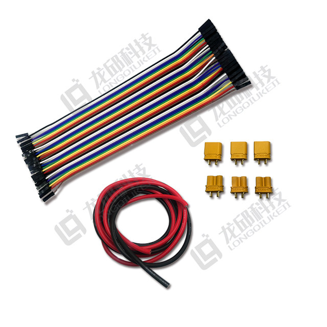 Smart Car Wire Package Dupont Wire Rehearsal Cable 20Cm40P T-Type Plug Xt30 Red and Black Silicone Wire Power Cord