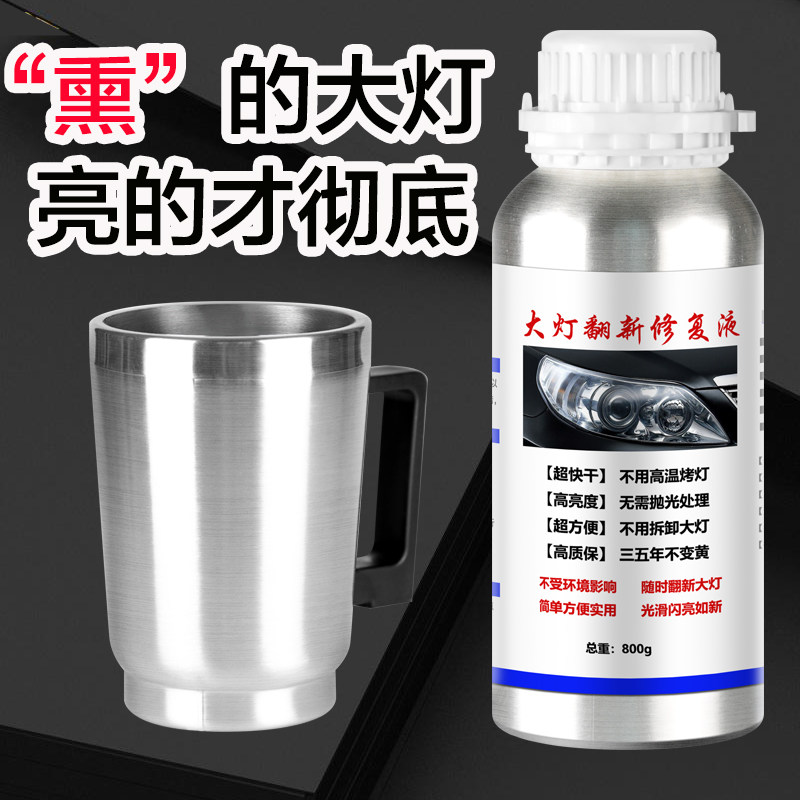 Car Headlight Renovation Repair Tool Suit Scratches of Cracked Hair Turtle Crack Repair Coating Liquid Environmental Protection Ice Liquid Hot Pin