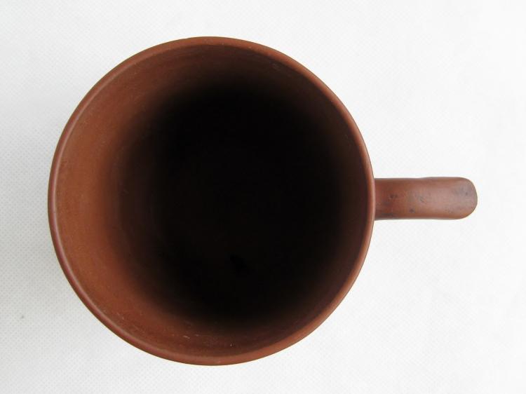 {至善 斋} cũ màu tím cát sớm cũ bùn cát màu tím hồng bùn bìa cup Yixing cát màu tím craft nhà máy {一 厂} bình đất sét