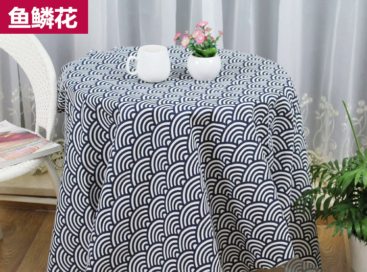 Chất liệu vải lanh cotton in vải lanh vải lanh sofa vải lanh hoa kẻ sọc vải thủ công tự làm khăn trải bàn cotton thô