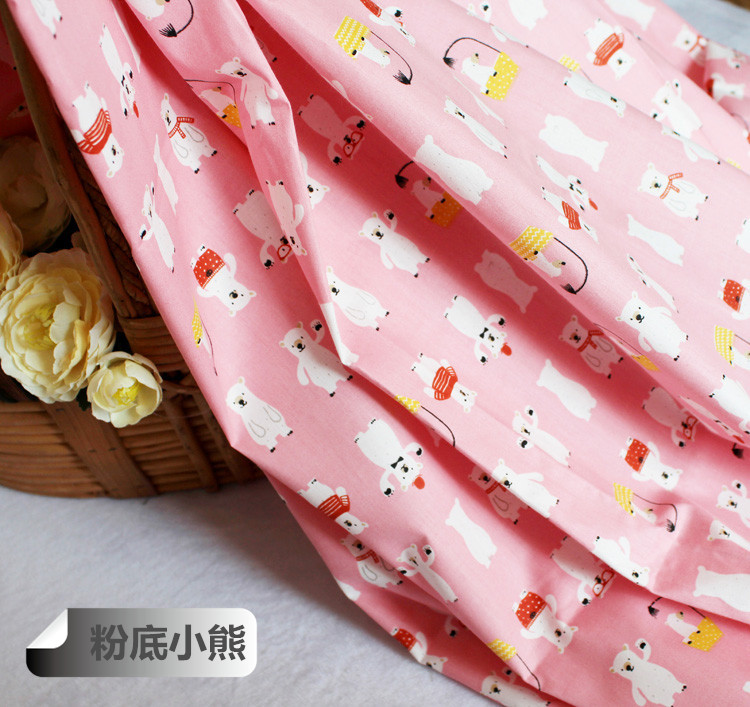 Cotton twill vải trẻ em tấm chăn chăn bộ đồ giường vải bé phim hoạt hình cotton quần áo vải hoa vải - Vải vải tự làm vải poly cotton