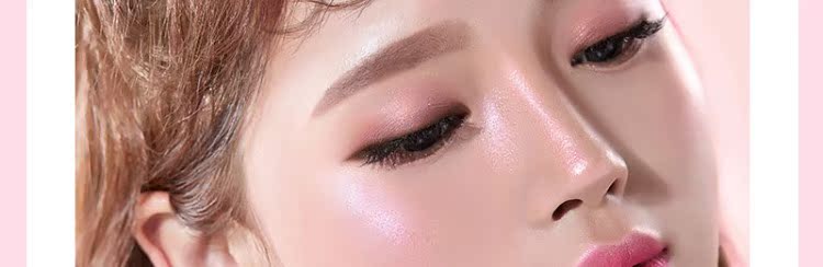 Meimei Sauce Korea 16brand Mashu Gaoguang Powder Polarized Peach Pink Brightening Repair Powder phấn highlight bắt sáng nào tốt
