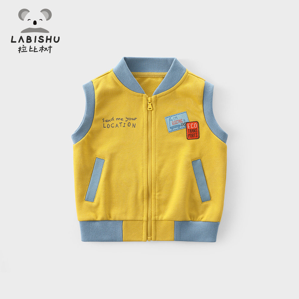 Selling price 69 (clear cabin) Boy Clothing Boy Vest Sweater Sweater Knit Waistcoat Ankshoulder Spring Autumn