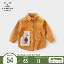 Sale Price 79 Rabbi Tree Children Shirt Boy Light Core Suede Lining Clothes Spring Autumn Baby Foreign Air 100 Hitch Blouse
