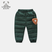  Price 139 (clearance)Childrens clothing Boys  pants winter male baby warm pants Infant down pants