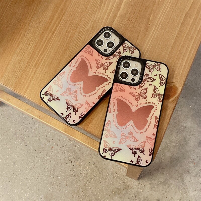 ins art style butterfly suitable for iphone13 apple 12Promax mobile phone protective shell 11 luxury temperament