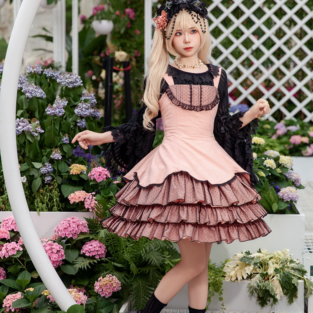 Костюм Autumn платье в стиле Lolita, slim fit, (Physicals)