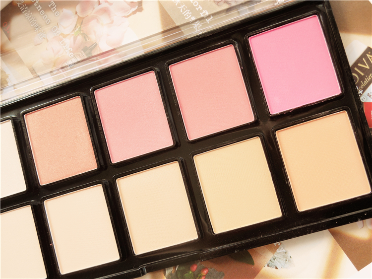 [Giải phóng mặt bằng hàng năm] Xuất khẩu Dubai Mexico USHAS 10 màu phấn má hồng có độ bóng cao - Blush / Cochineal má hồng