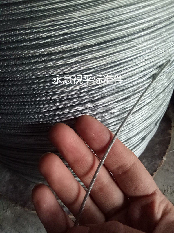 Galvanized coated plastic wire rope 1 5-2mm Greenhouse Rope Grape Frame Rope Thyme Fire Dragon Fruit Wrap Gum plastic outer diameter 2mm