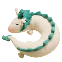 Genuine return of the great Saint Chaos little white dragon U-shaped pillow Thousand and Chihiro Little White Dragon neck pillow Anime pillow neck pillow