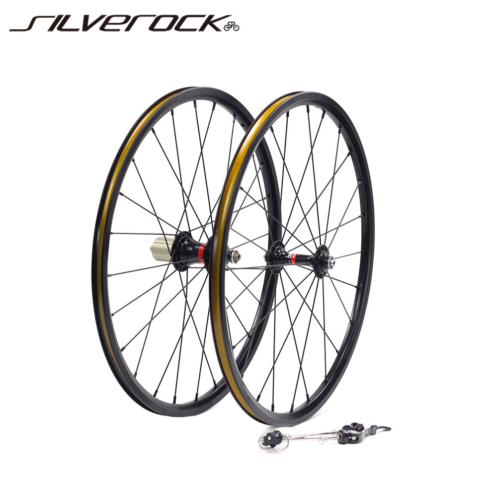 SILVEROCK Small Wheel Group 20 inches 451 406 Wheel Group Jiyu Kinlin Car Circle 8-11 speed V C brake