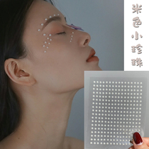 Small pearls stickers with face eye makeup Water drill Makeup Veneered with Face Stickler Makeup Nail-Cosmetic Nail stickers