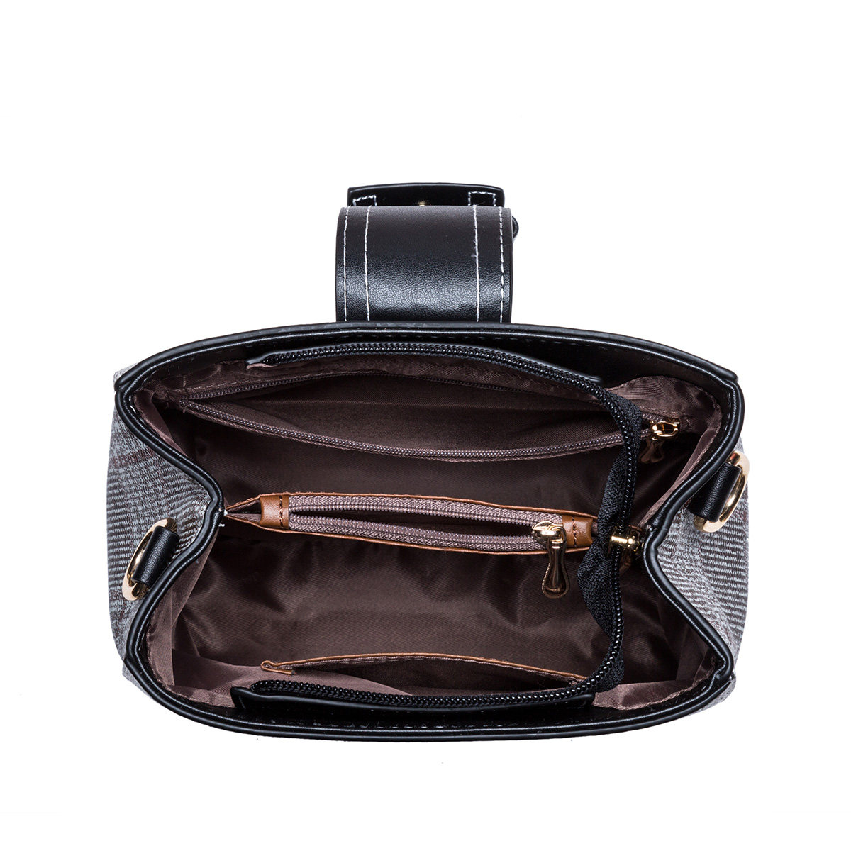 Clous Krause Retro Women's Bag 2019 Fall Winter New Trend Korean Style Checkered Casual Shoulder Messenger Bucket Bag