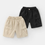 Хлопковые шорты для мальчиков, штаны, детская тонкая летняя летняя одежда, детская одежда