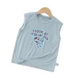 Майка для мальчиков, детская летняя одежда, тонкая летняя футболка без рукавов, детская одежда