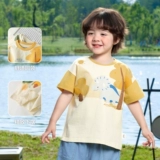 Хлопковая футболка для мальчиков, летняя детская летняя одежда, детская одежда