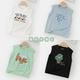 Майка для мальчиков, детская летняя одежда, тонкая летняя футболка без рукавов, детская одежда