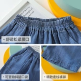 Джинсовые штаны для мальчиков, детская летняя одежда, детские тонкие шорты, детская одежда