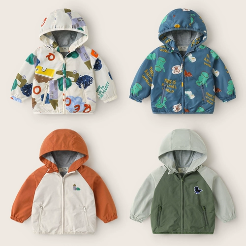 Весенняя осенняя детская куртка для мальчиков, детская одежда