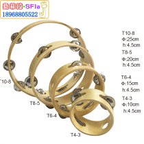 Orff musical instruments kindergarten music early education log tambourine wooden childrens bell ring dance props