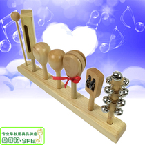 High-quality Orff musical instrument six-piece set for childrens kindergarten music classroom teaching and early education 6-piece log utensils