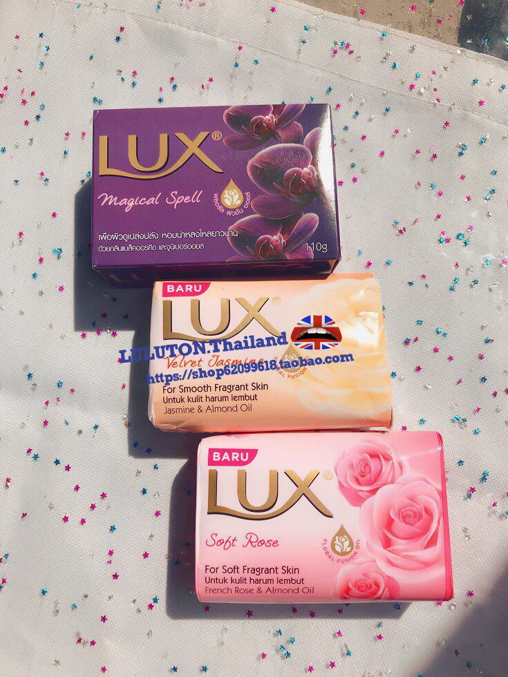 Thailand LUX flower essential oil soap whitening moisturizing moisturizing foam rich non-slip perfume aromatherapy soap