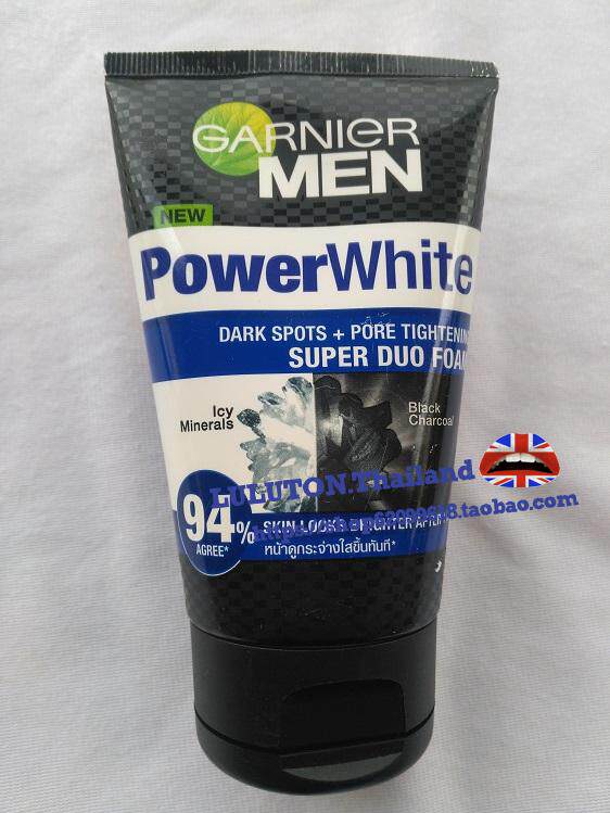 Buy two Thai Garnier men's live charcoal ice oil control facial cleanser Bright white cold pore cleansing
