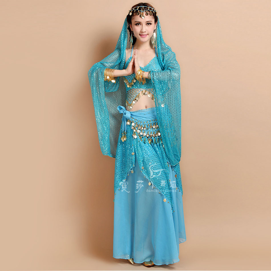 Nisha Indian Dance Dress Set Highlight Practice Dress Belly Dance Dress Belly Dance Set New