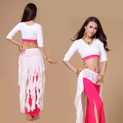 Nisha belly dance suit new practice practice clothes refreshing suit Indian dance color color costume
