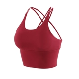 Сексуальная спортивный бюстгальтер, топ с чашечками для спортзала, жилет, одежда для йоги, популярно в интернете, с лямками, красивая спина