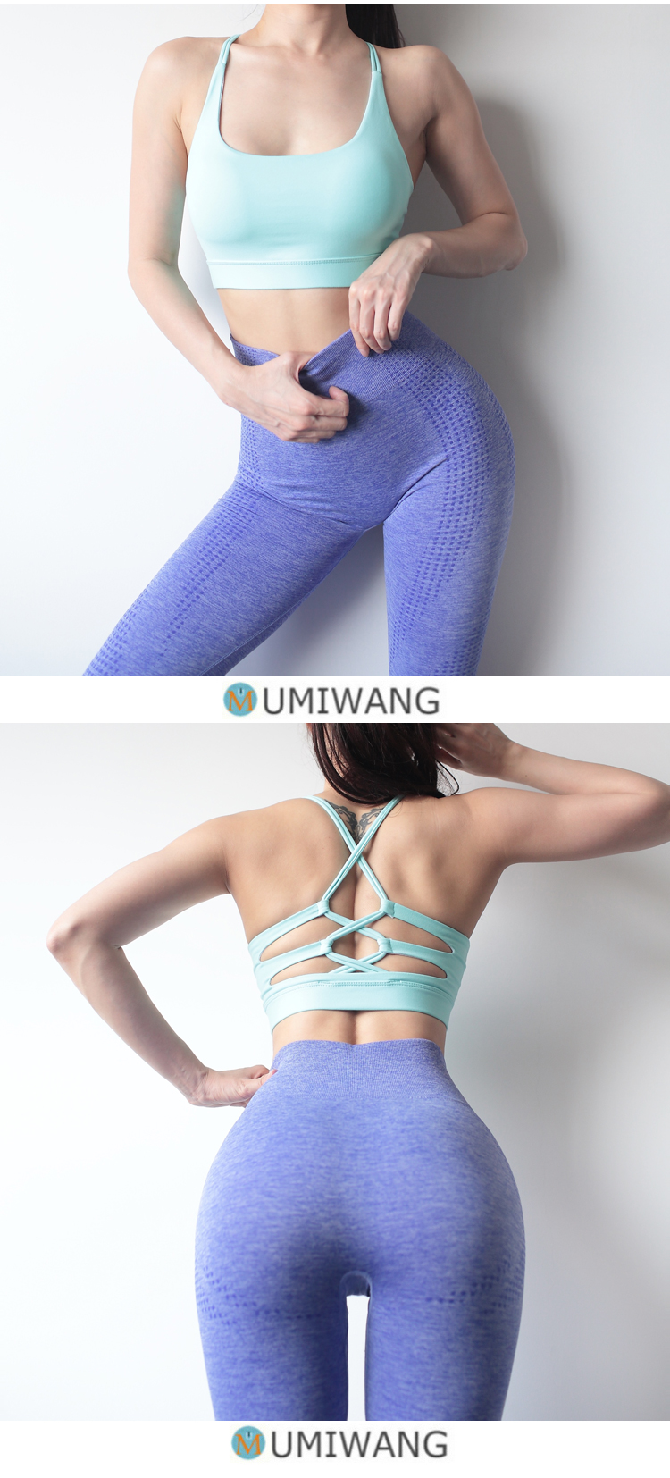 Dây đeo vai mỏng, lưng đẹp, đồ lót thể thao, tập hợp chống động đất của phụ nữ, tạo kiểu, áo thể dục, yoga, bộ sưu tập, áo ngực, mặc - Đồ lót thể thao áo ngực thể thao