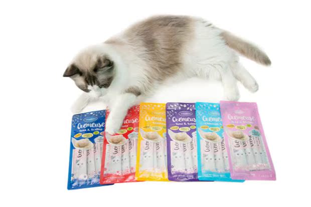 Bùn thịt nhỏ giống như mousse Tiêu hóa tốt và dinh dưỡng Đồ ăn nhẹ cho mèo Wellbe Weibi Một ngày tốt để chứa 60g - Đồ ăn nhẹ cho mèo hạt cho mèo ăn