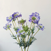 Fields wheat stem Chrysanthemum Purple Garden Fresh simulation Flower flower arrangement Living room Creative fake flower Flowers Home Floral Decorations