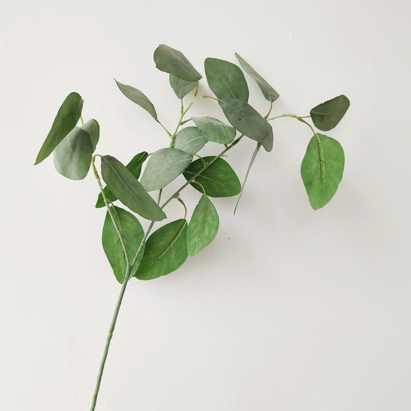 Nordic heart-shaped eucalyptus leaf disc Eucalyptus high-end simulation flower and leaf material home decoration