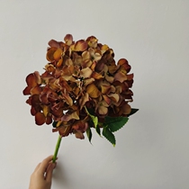 Retro embroidered ball drop day yellow hand embroidered ball home floral retro American floral soft dress soft dress