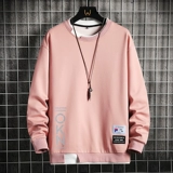 Tide, мужская толстовка, демисезонный осенний комплект, трендовый лонгслив, круглый воротник, подходит для подростков, оверсайз